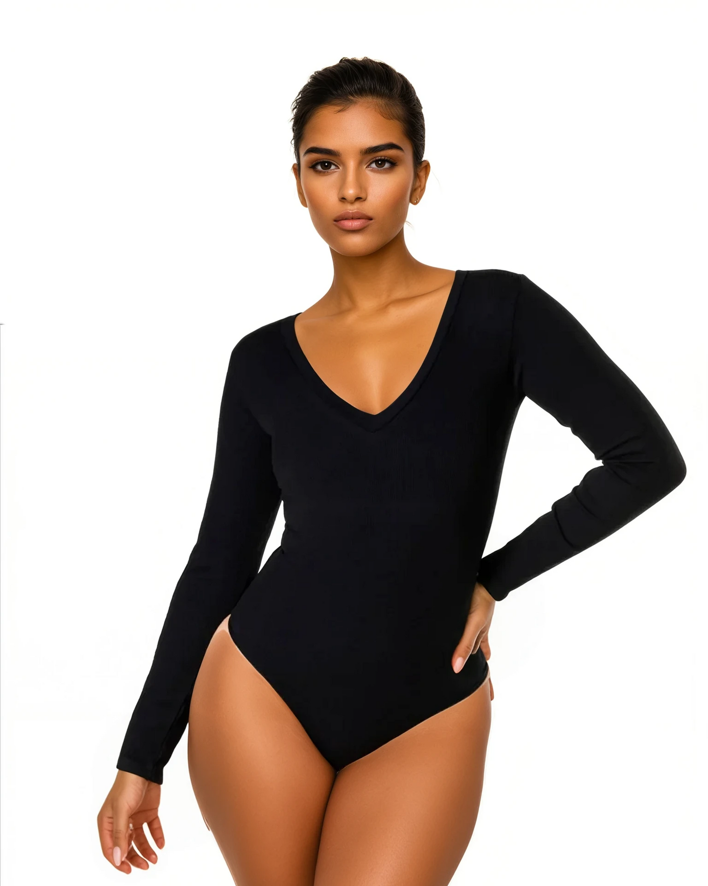 [LIMITED] Longsleeve V-shape Bodysuit